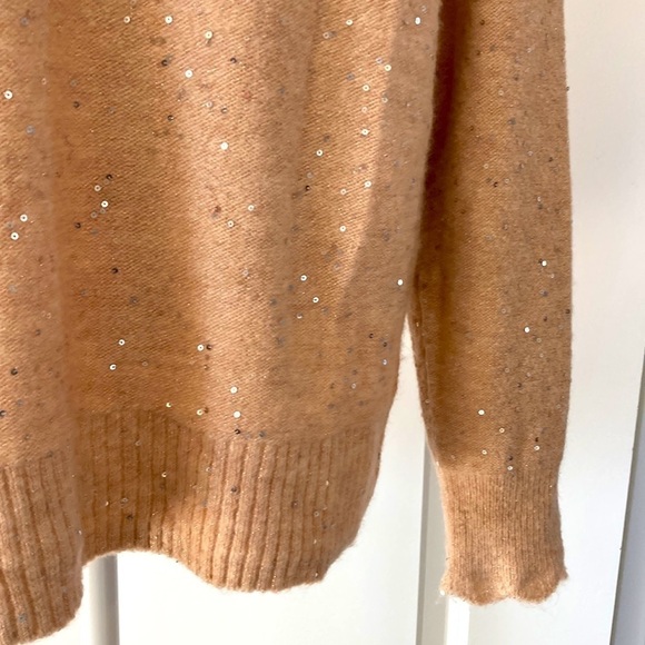 LC Lauren Conrad large sweater ruffles sparkles - Picture 5 of 10